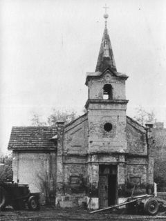 A lebontott Szent Jnos kpolna. Ismeretlen fots, 1960 krl.