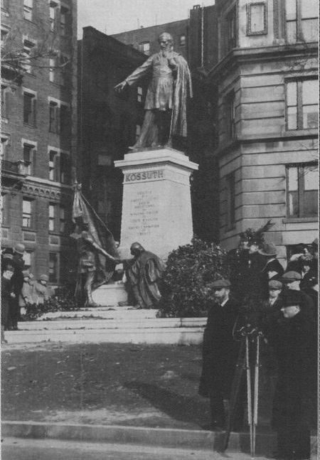 New York, Kossuth-szobor, Horvay Istvn szobrszmvsz alkotsa, Bir Zoltn fotja