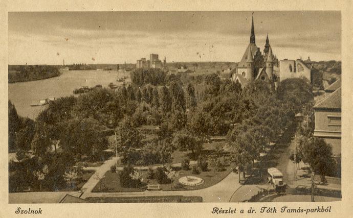 A Tisza-part 1943-ban. Kpeslap.
